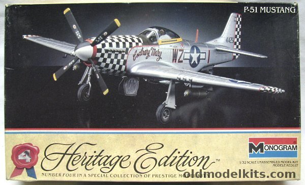 Monogram 1/32 P-51D Mustang  - (F-51D Action Model) - Contrary Mary 78th Fighter Group 8th Air Force - Heritage Edition Issue, 6054 plastic model kit